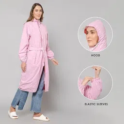 fashionon Solid Women Raincoat image 2
