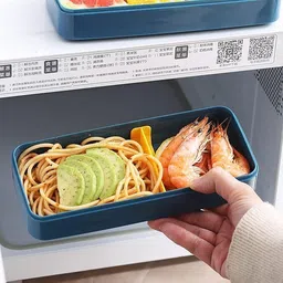 ritesh Box Lunch Box 3In1 Compartment Containers Wheat 3 Containers Lunch Box image 5