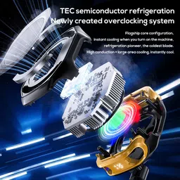 Elixora CyroCore Gaming Cooler - 2000 mAh Battery , 0° Freeze Semiconductor Phone Cooler Gaming Accessory Kit image 4