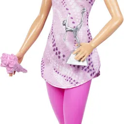 barbie Careers Figure Skater Doll & Accessories, Removable Skate Outfit with Trophy-picture-22
