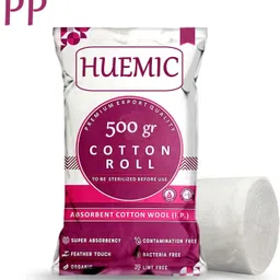 huemic Pure Absorbent Cotton Roll 500gram for Baby Care Soft Cotton roll 11 Gauze Medical Dressing-picture-17