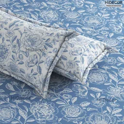 hidecor Microfiber Double, King Flat 280 TC Floral Bedsheet-picture-10
