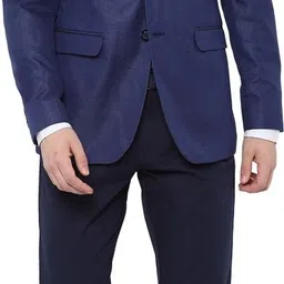 allen solly Men Self Design Single Breasted Casual Blazer image 5