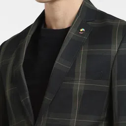 jack & jones Men Checkered Single Breasted Casual Blazer image 5