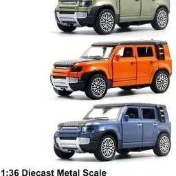toodles Presents_1:36 Defender Car Metal Body Openable Doors, Bonnet Pull-Back Action_A8 image 3