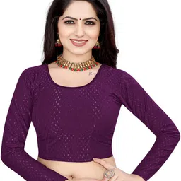 priyanka textiles Round Neck Women Blouse-picture-28