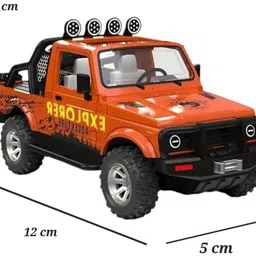 shree jee GYPSY EXPLORER ADVENTURE WITH STEPNEY (MULTICOLOUR) PULL BACK ACTION TOY image 2
