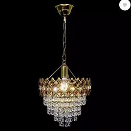 prop it up Hanging Lamp Golden Crystal Pendant Ceiling Led Light Decorative Chandelier-09 Chandelier Ceiling Lamp image 3