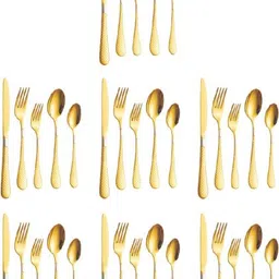wivra mart Designer High Quality Premium Stainless Steel Gold Cutlery Set Stainless Steel Cutlery Set-picture-36
