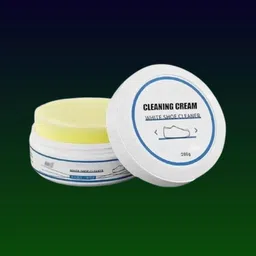 POLYGON White Shoe Shining while Paste Solution Cleaning Leather, Canvas, Sports Shoe Cream-image-2