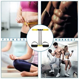 oddish Double Spring Tummy Trimmer with Resistance Band Home Gym Ab Exerciser image 5