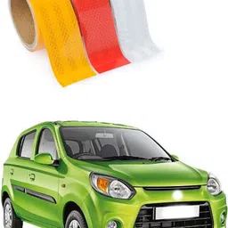 shopone trading High Intensity Reflective Multi Colour Tape For Alto 800 51 mm x 1 m Multicolour Reflective Tape-picture-26