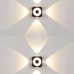 hybrix LED (4+1) Way Indoor/Outdoor Wall Light, IP65 Waterproof (6 Watt) COB LED, Warm White Light Color (PACK OF 2) Post Light Outdoor Lamp-picture-10