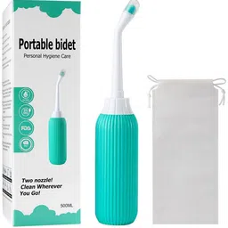 maitri enterprise Portable bidet, Jet Spray for Toilet | Retractable, 2 angled Nozzles M295 Manual Bidets-picture-36