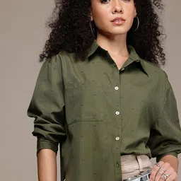 roadster Women Oversized Fit Printed Casual Shirt-picture-25