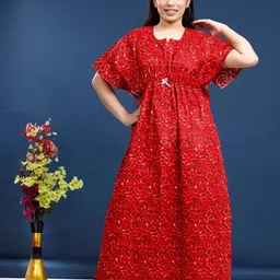 saviaara Women Nighty image 2