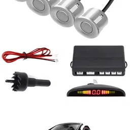 zplus Universal 4 Silver Reverse Parking Sensor With LED Display For Cars-244 Safety of Passengers/Car One Alarm Kit-1323 Parking Sensor-picture-11