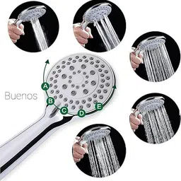 buenos BHSCS.. 4-INCH, 5-Function ABS Hand Shower Set with 1.5 mtr SS 304 Shower Hose Handheld image 3