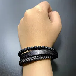 karishma kreations Leather Bracelet image 5