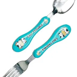 alakhexport Spoon & Fork Set Stainless Steel with Carry Case for Kids with Cute Character Plastic, Stainless Steel Cutlery Set-picture-23
