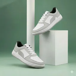 fashion foot wears Men's White Stylish Sneakers | Trendy Sports & Casual Shoes for Men Casuals For Men image 2