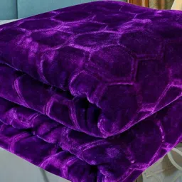 kixta Self Design Double Mink Blanket for Heavy Winter image 1
