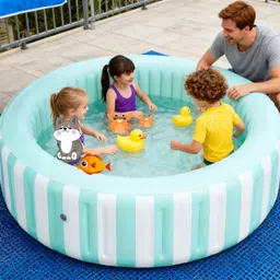 vwretails Coastal Luxe Inflatable Pool for Kids & Family, 66" x 21" (1.68m x 53cm) Inflatable Swimming Pool image 4