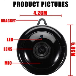 Bzrqx MINI CAMERA SPY Smart Security Camera WI-FI Full HD 1080P With Microphone Watch Live Sports and Action Camera image 4