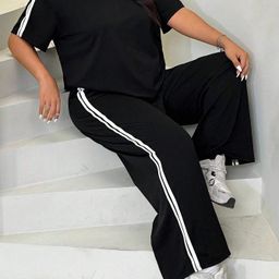 dockstreet Women Striped Black Track Pants-picture-28