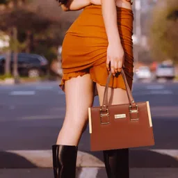 golden star Women Tan Messenger Bag image 4