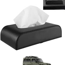 maties Leathrite New Design Black D-Shape Tissue Holder For-Gurkha Force Motors 2024 Vehicle Tissue Dispenser-picture-26