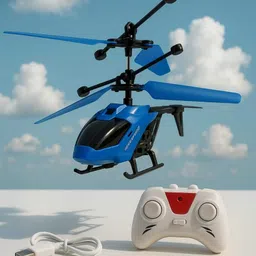 anjallli Exceed Helicopter With Remote Control Charging Helicopter Toys for Boys (Blue) image 1