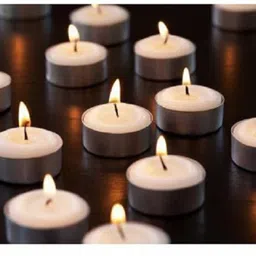 rsuv White Tea Light Candles For diwali Décor_wtc123 Candle image 5