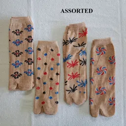 s4s Women Floral Print Mid-Calf/Crew image 2