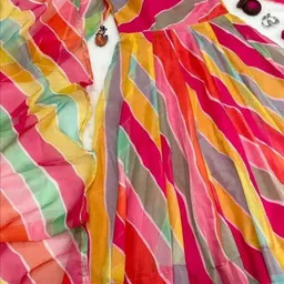 shivay group Floral Print Georgette Stitched Anarkali Gown image 4