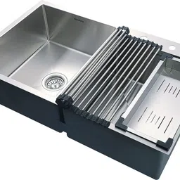 eullora double bowl 34" x 20" x 9" 34" x 20" x 9" Vessel Sink image 2