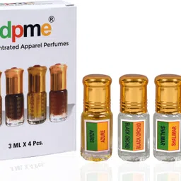 dpme Combo Pack - 4 Bottles of Feminine Perfume. Attar Oils ( SHALIMAR 3ML, BLK_ORCHID 3ML, AZZURE 3ML, SWEET DREAMS 3ML). Luxurious and Classic Western Type Fragrances for Modern Women. Pure Perfume Perfume - 12 ml-picture-16