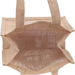 kuber industries Men's and Women's Reusable Eco-Friendly Multipurpose Jute Hand Bag image 5