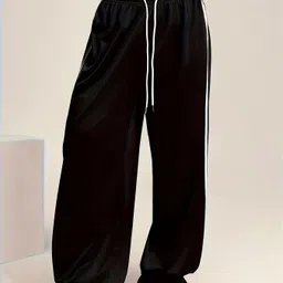 progeny Women Solid Black Track Pants-picture-24