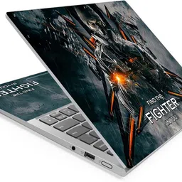 Techfit HD Printed Easy to Install Full Panel Laptop Skin/Sticker/Stretchable Vinyl/Cover for all Size Laptops upto 15.6 inch No Residue, Bubble Free - Find The Fighter In You Self Adhesive Vinyl Laptop Decal 15.6-picture-11