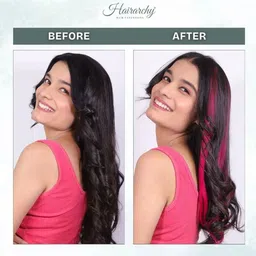 hairarchy Pink Clip-In Streak 16 Inch Hair Extension image 3