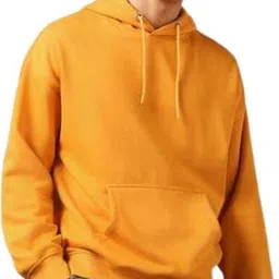 ecorunner Men Solid Hooded Neck Yellow Sweater-picture-10