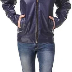 shreyatrend Men Solid Leather Jacket image 4