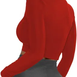 jovo Party Regular Sleeves Self Design Women Maroon Top image 2