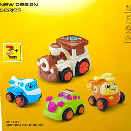 shiva Unbreakable Friction Powered Toy Set of Car, Train, Plane & Helicopter-picture-22