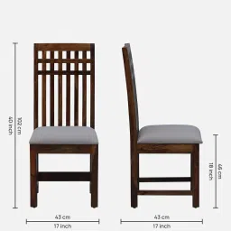 woodsworth from pepperfry Drusilla Sheesham Wood 4 Seater Dining Set In Scratch Resistant Provincial Teak Finish With Bench image 2
