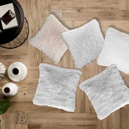 pickkart Microfibre Solid Cushion Pack of 5 image 1