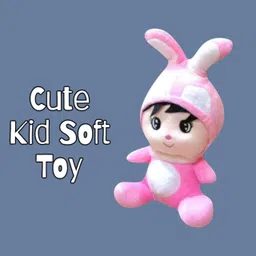 luipui Rabbit Cute Kids Soft Toy | Fluffy Soft Rabbit Plush for Kids - 32 cm image 3