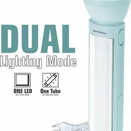 make ur wish Rechargeable Torch Light With 2 Mode LED + 50W Bright Tube Light Long Backup 5 hrs Torch Emergency Light-picture-13