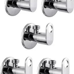 Stainless Steel Chrome Plated Angle Valve_set of (5, Max) Faucet Set-image-86